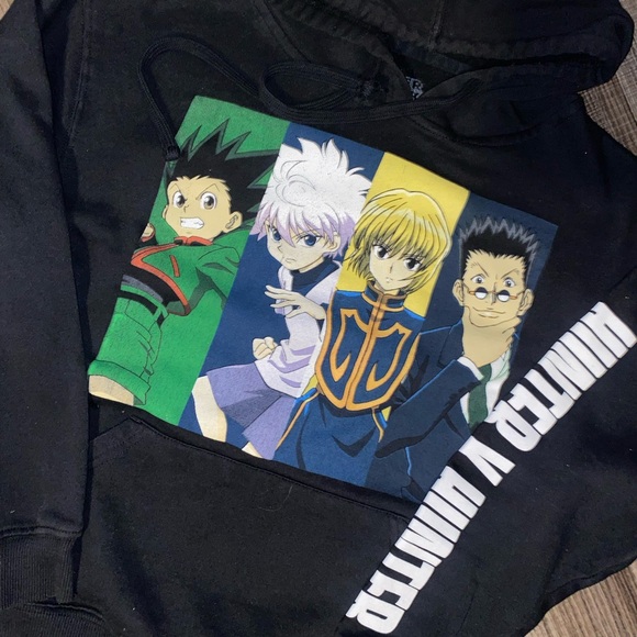 Black Anime Graphic Hoodie - Picture 6 of 7